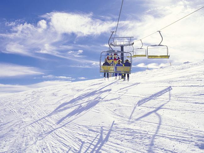 A chairlift at Mount Hotham, Victoria. Picture: Visit Victoria