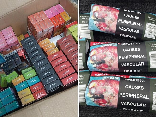 Tobacco, vapes and cash: Police target alleged sale to children