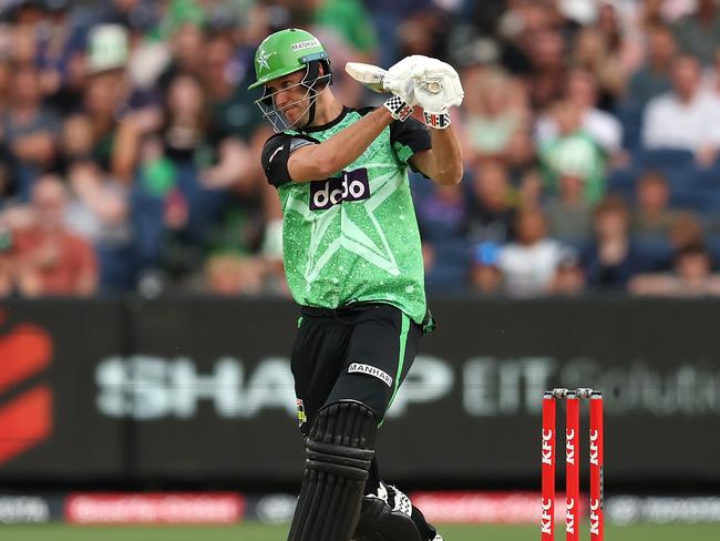 MELBOURNE, AUSTRALIA - JANUARY 19: Beau Webster of the Stars bats during the BBL match between Melbourne Stars and Hobart Hurricanes at Melbourne Cricket Ground, on January 19, 2025, in Melbourne, Australia. (Photo by Robert Cianflone/Getty Images)