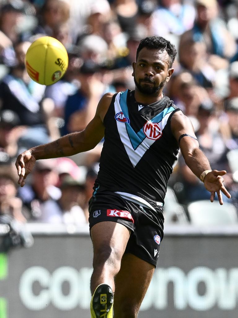 Willie Rioli sparked the Power on Saturday. Picture: Mark Brake/Getty Images