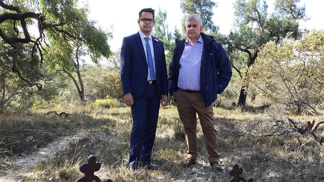 WA treasurer Ben Wyatt with federal indigenous health Minister Ken Wyatt.