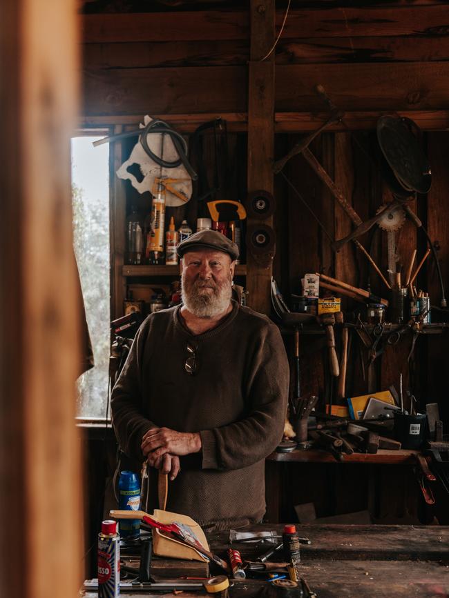 Artist Daniel Jenkins in his studio.