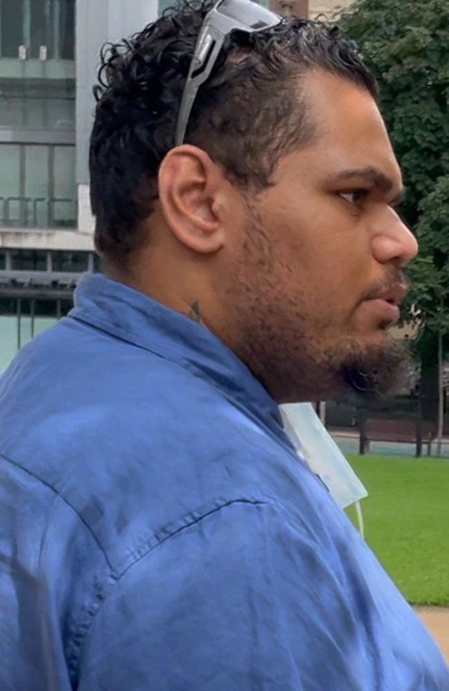 Matthew Wallace White, 23, outside Brisbane District Court.