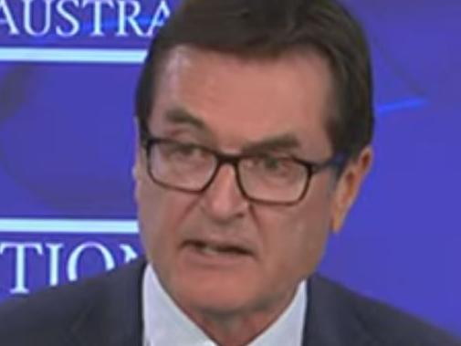 Greg Combet, Chair of the Net Zero Economy Authority, addresses National Press Club. Picture: ABC