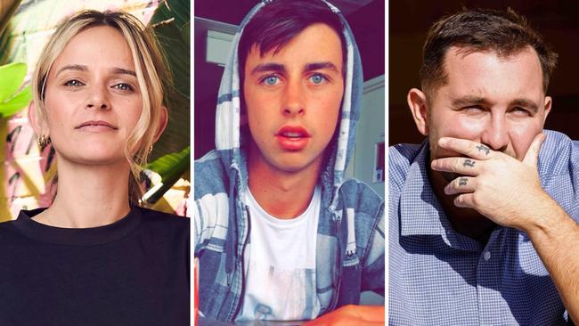 Kellie Finlayson (left), her brother Jake Gardner (pictured centre) and Hector Ata Erdemsel (right).