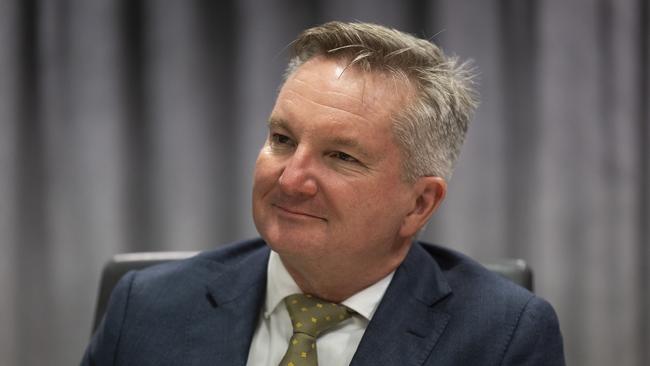 Climate Change and Energy Minister Chris Bowen in Perth on Tuesday. Picture: Getty Images