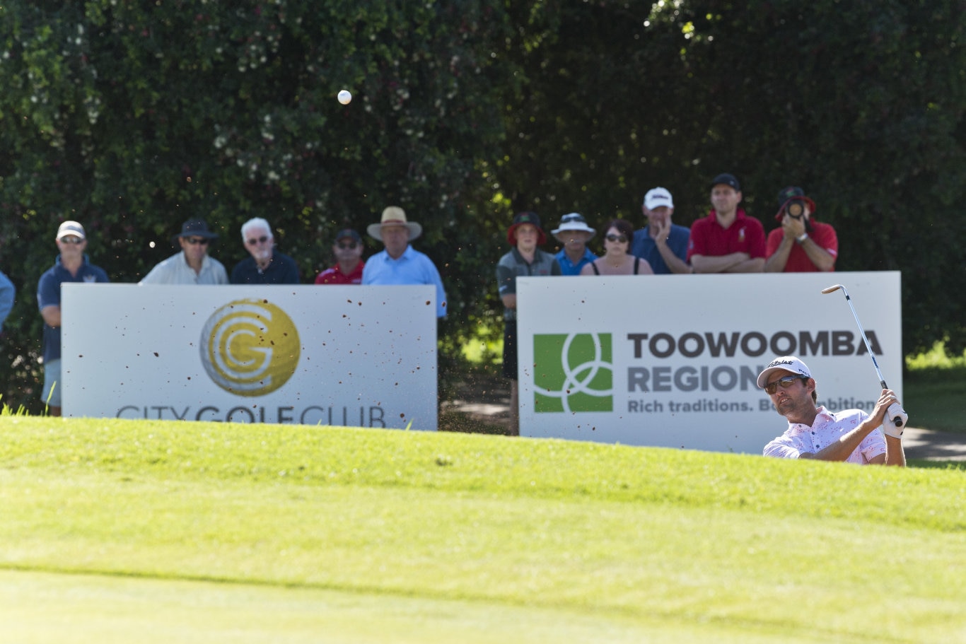 Michael Sim in a four-hole playoff for the 2020 Queensland PGA Championship at City Golf Club, Sunday, February 16, 2020. Picture: Kevin Farmer