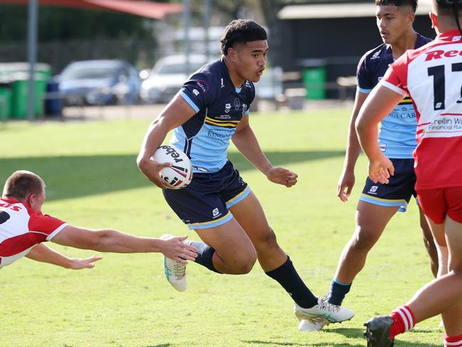 How do you stop star Mabel Park centre Dean Tauaa? Picture: Liam Kidston