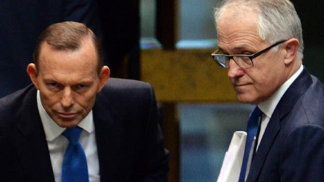 Tony Abbott and Malcolm Turnbull.