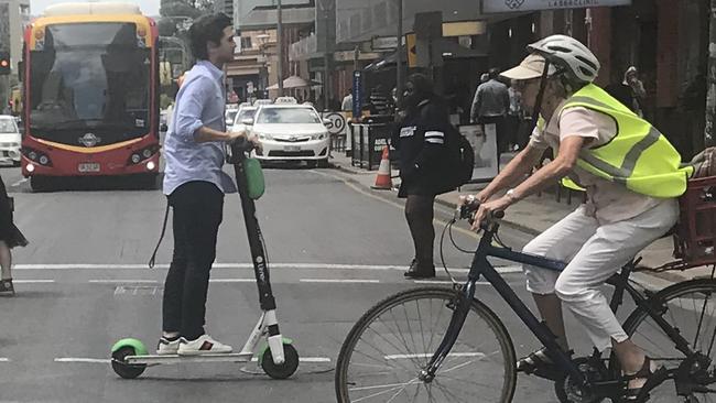 Lime Scooters in Adelaide. Picture: The Advertiser