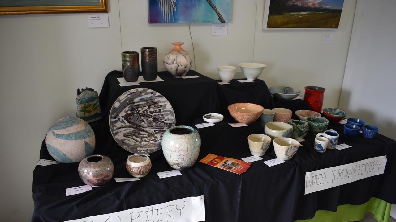 Beautiful pottery displays at the 2022 Stanthorpe Show.