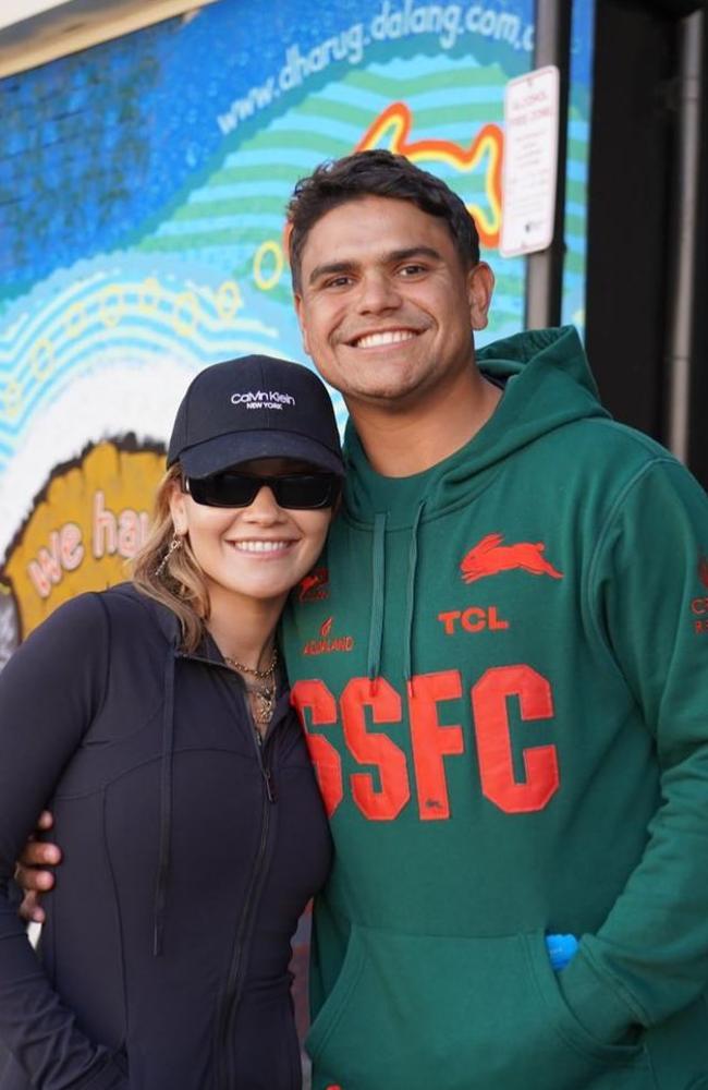 Rita Ora and Latrell Mitchell in Newtown. Picture: Instagram.