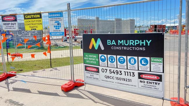 The prominent Coast building firm had several projects in the works across the Sunshine Coast and Brisbane prior to its collapse. Pictured is a BA Murphy construction site in Pelican Waters.