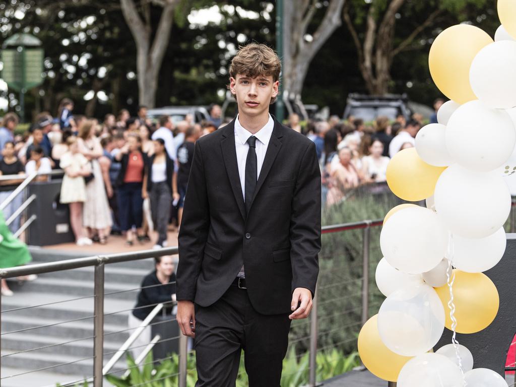 Quinn Farmer at Centenary Heights State High School formal at Picnic Point, Friday, November 15, 2024. Picture: Kevin Farmer