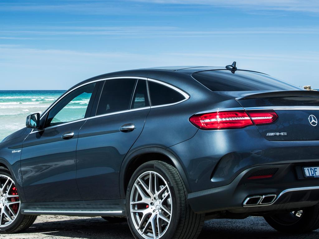 Mr Pelligra drove a Mercedes-Benz GLE 63 AMG Coupe.