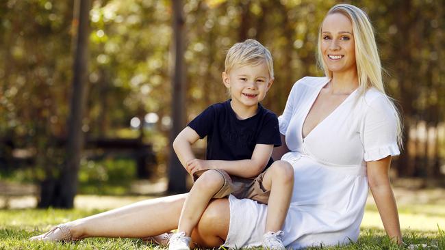 Sarah Rose, pictured with her son Jayden, is now expecting her second child.