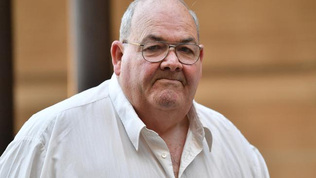 Peter Dansie outside the Supreme Court in Adelaide. Picture: AAP Image/David Mariuz