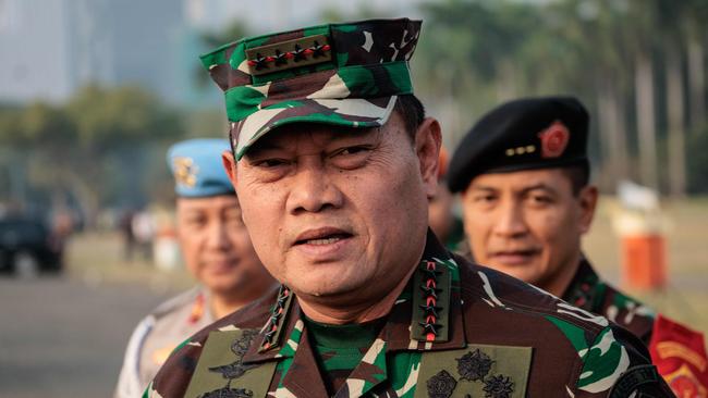 Indonesian military (TNI) commander Yudo Margono insists that the ASEAN exercises were unrelated to China’s actions. Picture: AFP