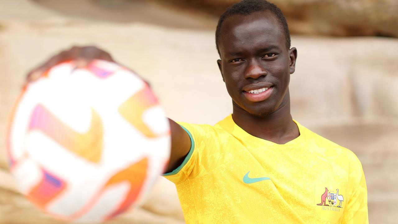 Awer Mabil is living in the present. Picture: Mark Kolbe/Getty Images