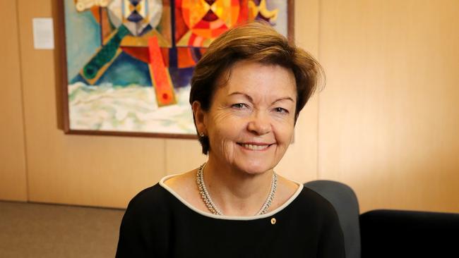 Professor Jane den Hollander took over as interim vice-chancellor of the University of WA in February, just as the coronavirus shutdowns began. Picture: Stuart McEvoy