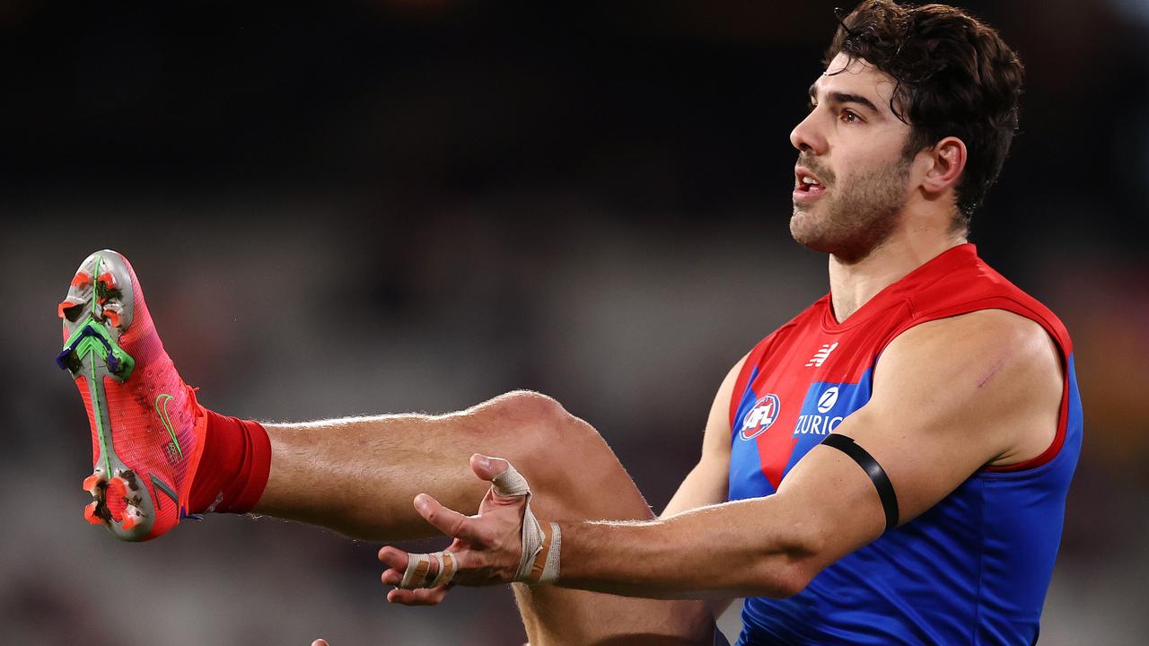 Christian Petracca chimed in with two goals. Picture: Michael Klein