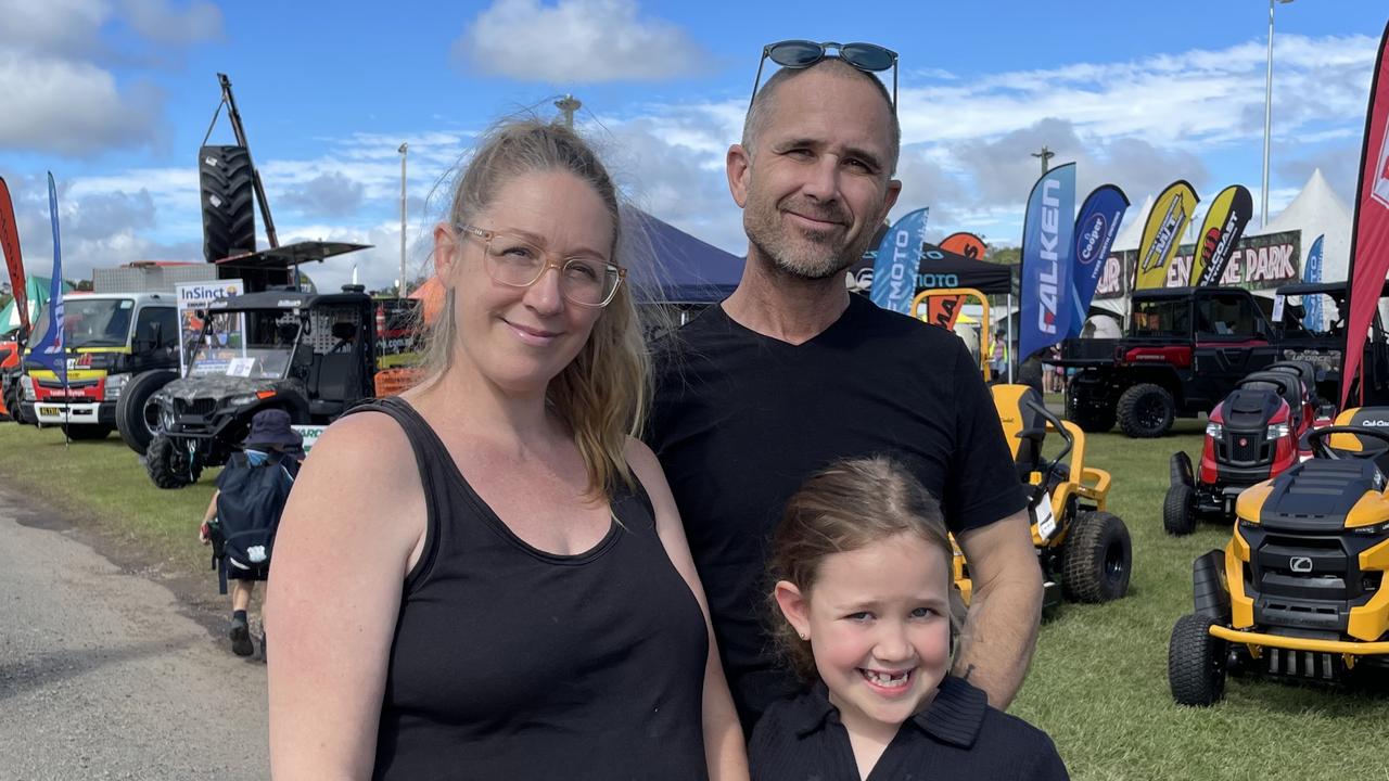 (L-R top:) Olivia, Rowan and (bottom right) Zahli at the Gympie Show 2025.