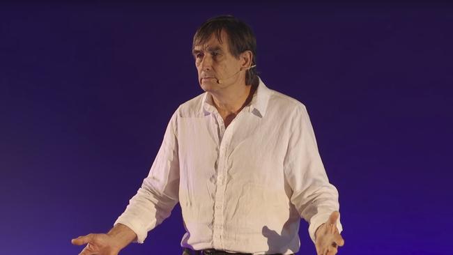 Mike Berwick, pictured here conducting a TED Talk at the James Cook University in Cairns, says the Daintree Rainforest needs protection, not development.