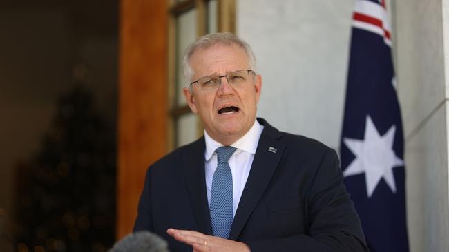 Prime Minister Scott Morrison has been criticised by opponents for not doing more to secure a higher number of rapid antigen tests. Picture: NCA NewsWire / Gary Ramage