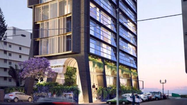 The proposed 31-storey high-rise tower planned for Garfield Terrace Surfers Paradise. Supplied by Gold Coast City Council