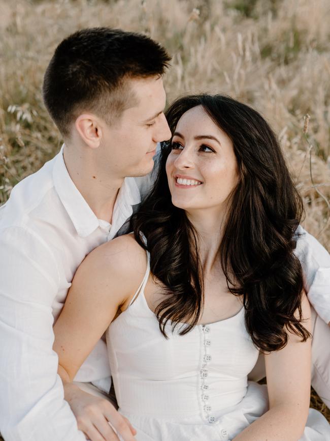 Georgina and Max Davis of Kensington on their engagement. Picture: T&amp;G Studio