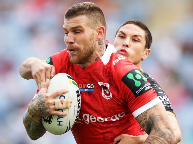 Josh Dugan is poised to move on if the Dragons don’t lift their offer. Picture: Getty Images