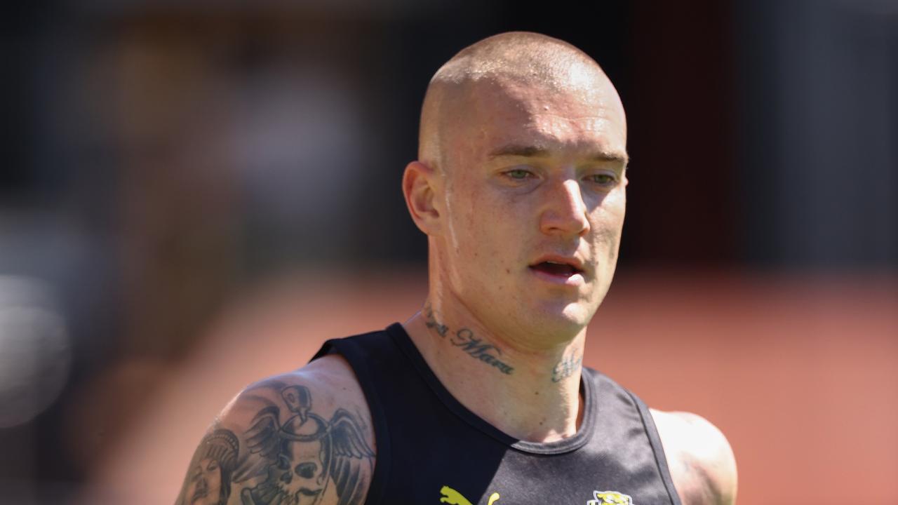 Dustin Martin is back to his usual playing weight after his serious injury setback. Picture: Michael Klein