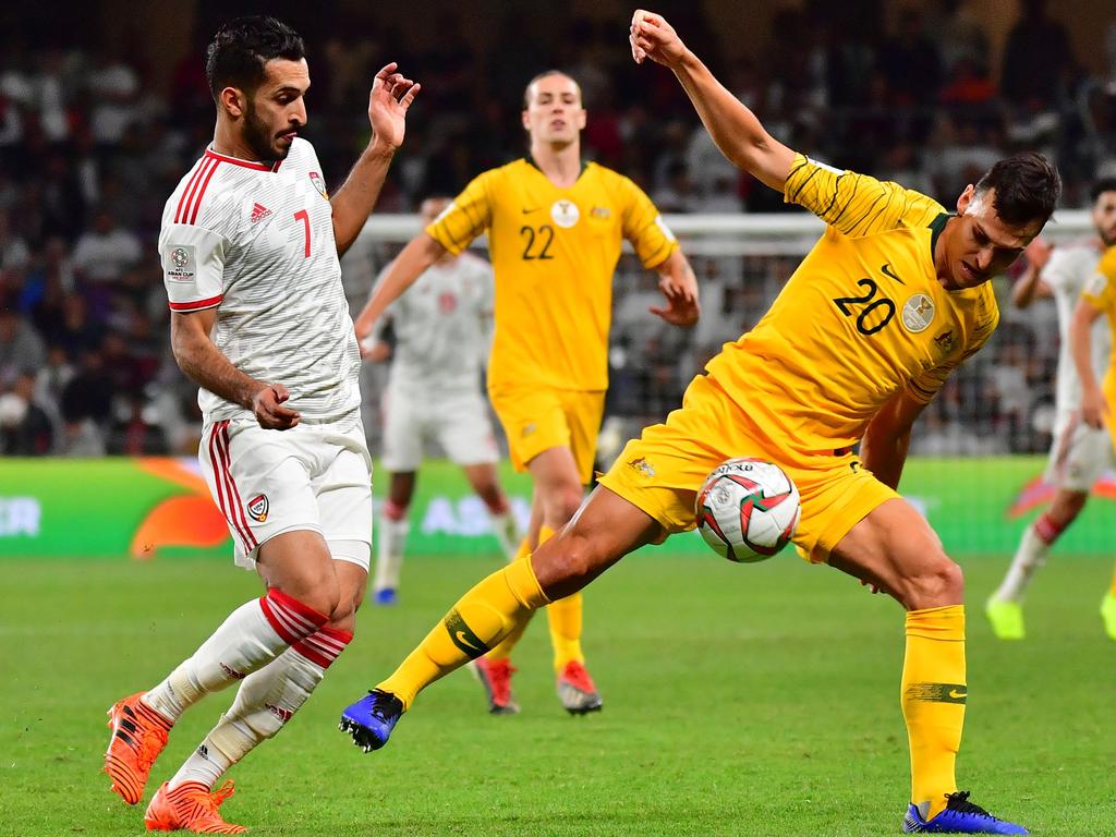 Striker UEA Ali Mabkhout dapat mengganggu rencana Piala Dunia Socceroos