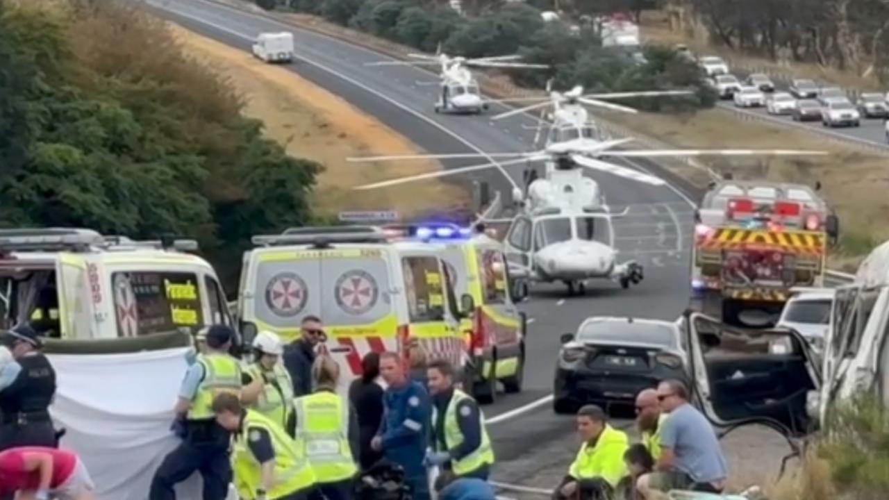 Kids injured in horror minibus rollover