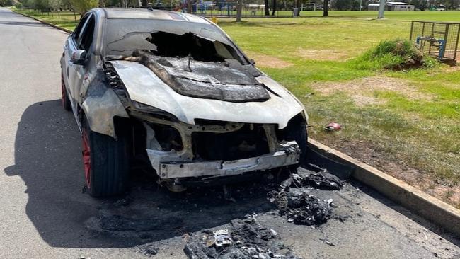 Mr Stamenkovic was charged with arson after allegedly setting a Commodore alight near a soccer game at Davoren Park. Picture: ABC News