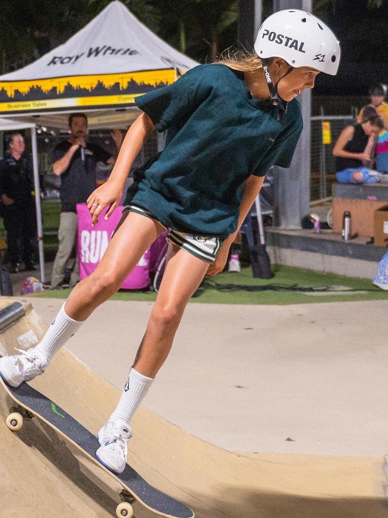 Ella Ledingham at Rumble On The Reef Sugar Bowl Skatepark Saturday 23 September 2023 Picture:Michaela Harlow