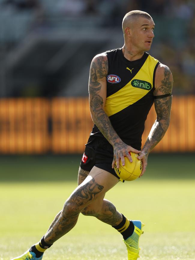 Dustin Martin in action. Photo by Darrian Traynor/Getty Images