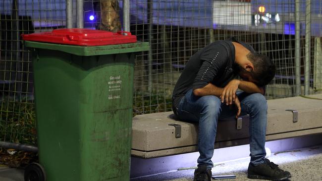 Some didn’t quite make it to bed. Sunday morning of Schoolies 2019. Surfers Paradise AAP Image/Richard Gosling