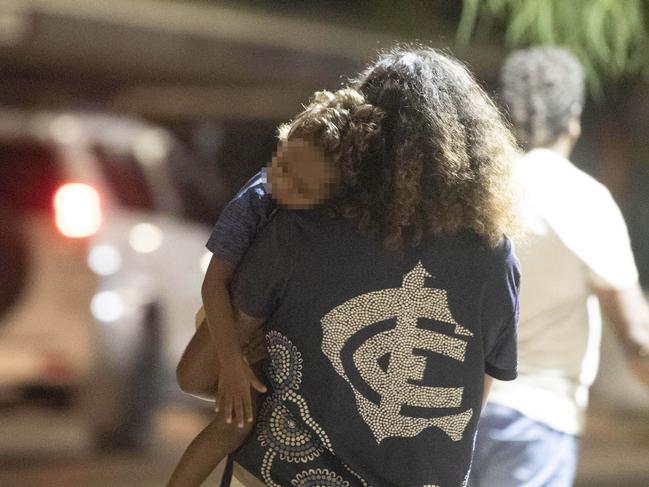 Young Indigenous Australians on the street in Alice Springs. Picture: Liam Mendes / The Australian