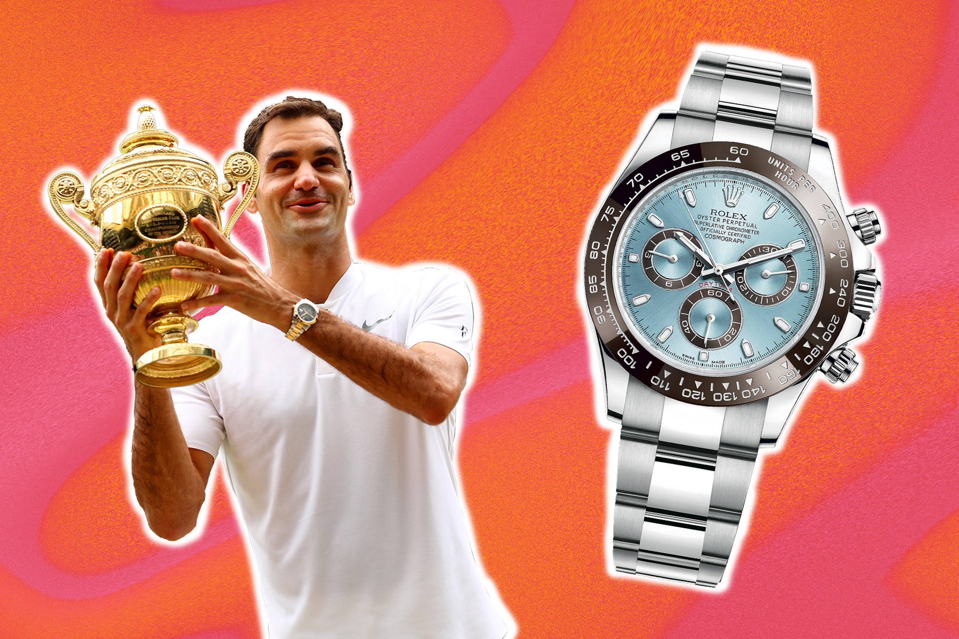 Federer rolex shop wimbledon 2019