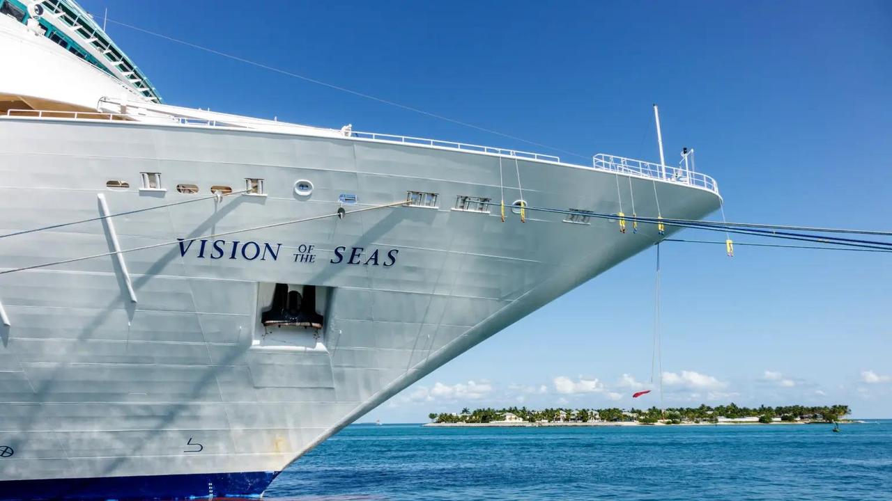 The Vision of the Seas was on an “8 Night Bahamas &amp; Perfect Day Holiday Cruise.” Picture: Universal Images Group via Getty Images