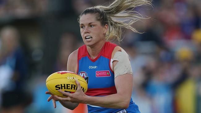 Bulldogs captain Katie Brennan will miss again. Picture: Wayne Ludbey