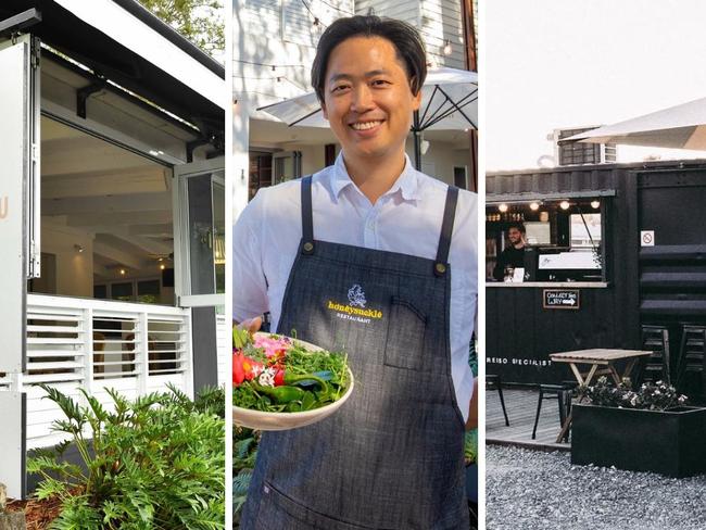 HIDDEN GEMS: (L-R) Eumundi Bungalow, Honeysuckle Buderim, Rue Bourbon in Buderim.