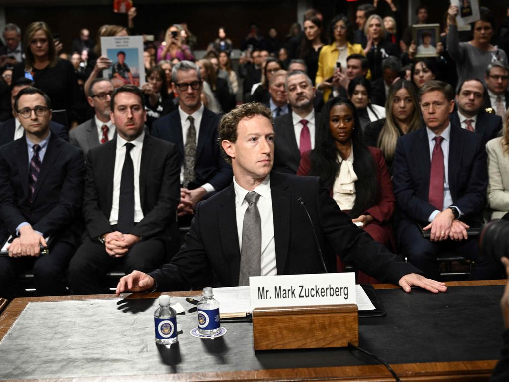 Mark Zuckerberg, CEO of Meta, grilled by the US Senate Judiciary Committee. Picture: AFP