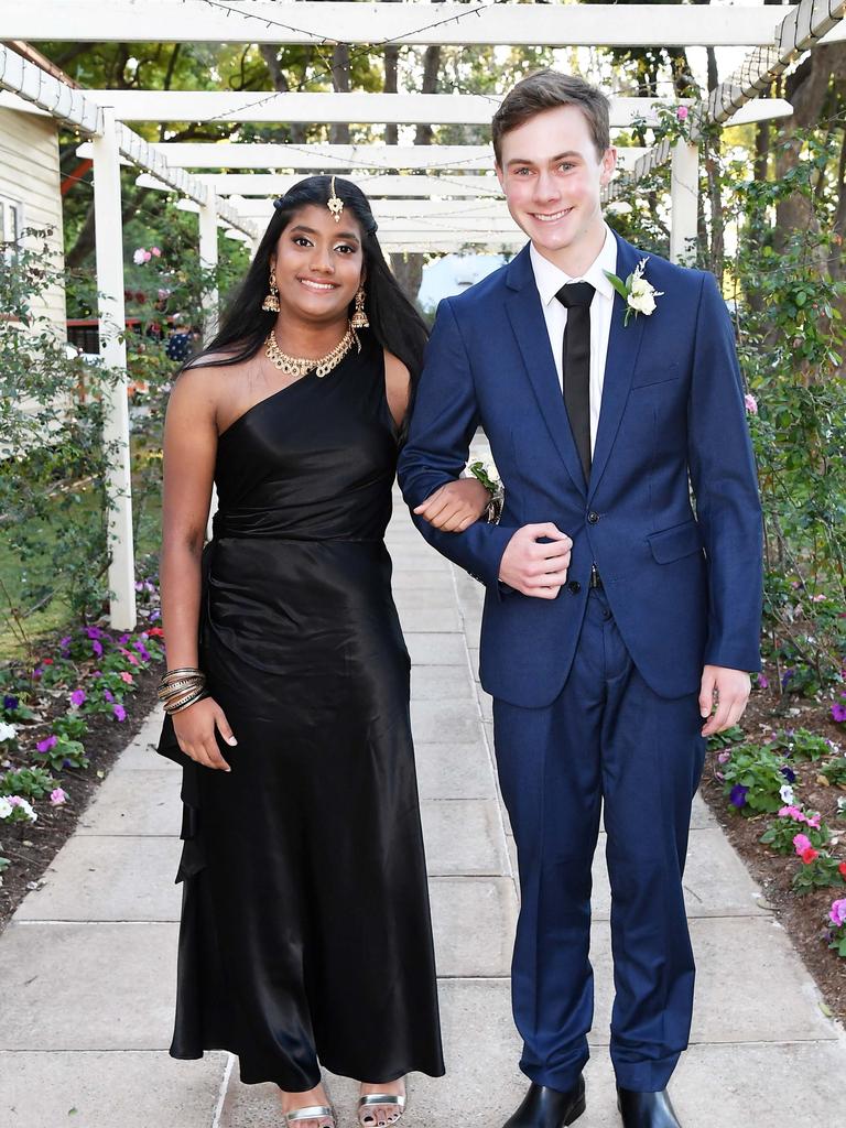 Rheanca Lincoin and Sam Gladwin at Glennie School Formal. Picture: Patrick Woods.