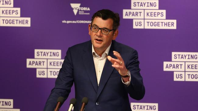 Premier Daniel Andrews has urged Victorians to stay the course. Picture: Robert Cianflone/Getty Images