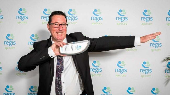 Regis Aged Care Regional Manager, Gary Holland won the 2018 award for Outstanding Safety Contribution. Picture: Pauline Langmead