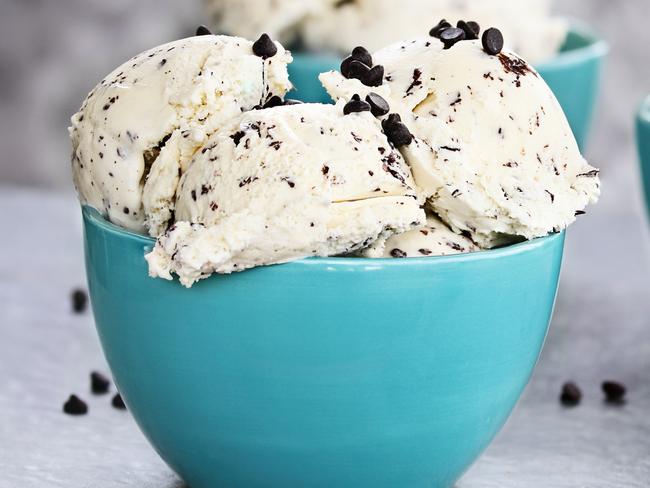 Chocolate chip ice cream — once a beloved freezer staple — could soon become obsolete. Picture: iStock