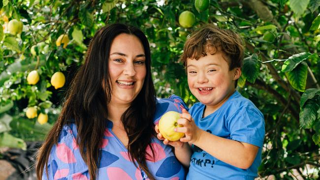 Koa with mum, Tamarra. Koa has won the Advertiser's cutest kindy kid in the state competition. Picture: Robert Lang