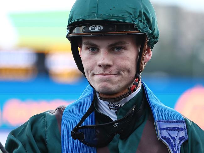 SYDNEY, AUSTRALIA - MAY 25: Mitch Stapleford riding  Diamond Diesel wins Race 10 SupporterHub during the "Sporting Chance Cancer Foundation Raceday" - Sydney Racing at Royal Randwick Racecourse on May 25, 2024 in Sydney, Australia. (Photo by Jeremy Ng/Getty Images)